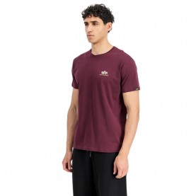 тениска,мъжки,тениски,alpha,industries,basic,small,logo,short,sleeve,t,shirt,dark,cherry,(purple)