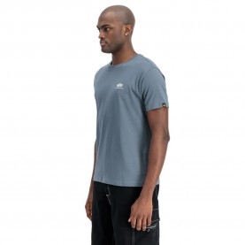 тениска,мъжки,тениски,alpha,industries,basic,small,logo,short,sleeve,t,shirt,denim,blue,(blue)
