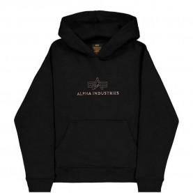 суичър,мъжки,пуловери,alpha,industries,basic,tpu,hoodie,black,shiny,gold,(black)