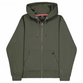 блуза,мъжки,пуловери,alpha,industries,label,bp,full,zip,sweatshirt,dark,olive,(green)