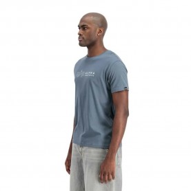 тениска,мъжки,тениски,alpha,industries,label,short,sleeve,t,shirt,denim,blue,(blue)