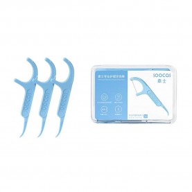 хигиена,аксесоари,soocas,d1,dental,floss,50,units,clear,(white,blue)