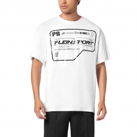 Тениска Philipp plein sport FAEC-MTK8373-STE001N short sleeve T-shirt - White тениска,мъжки,тениски,philipp,plein,sport,faec,mtk8373,ste001n,short,sleeve,t,shirt,white