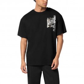 тениска,мъжки,тениски,philipp,plein,sport,iron,tiger,short,sleeve,t,shirt,black,light,gold,(black)