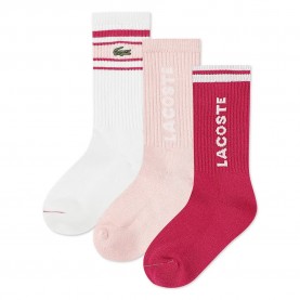 детски,чорапи,мъжки,чорапи,дамски,чорапи,lacoste,kids,stripe,crew,socks,3,pairs,multicolor,(nidus)