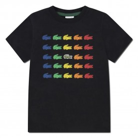 детска,тениска,мъжки,тениски,дамски,тениски,lacoste,kids,tiny,icon,short,sleeve,t,shirt,black,(black)