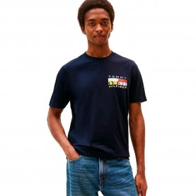 тениска,мъжки,тениски,tommy,hilfiger,colour,flag,short,sleeve,t,shirt,desert,sky,(blue)