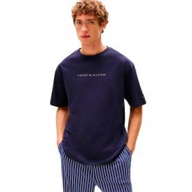 тениска,мъжки,тениски,tommy,hilfiger,cont,logo,short,sleeve,t,shirt,desert,sky,(blue)