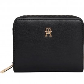 портфейли,и,портмонета,tommy,hilfiger,icon,medium,woman,wallet,black,(black)