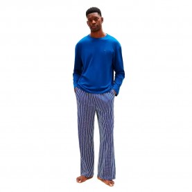 Пижама Tommy hilfiger UM0UM03602 pyjama - Blue (Deep Indigo / Blue Dense Stripe) пижама,мъжки,пижами,tommy,hilfiger,um0um03602,pyjama,blue,(deep,indigo,blue,dense,stripe)