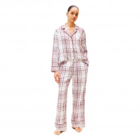пижама,дамски,пижами,tommy,hilfiger,uw0uw06155,pyjama,city,plaid,ivory,silk