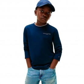 тениска,детски,тениски,tommy,hilfiger,mini,corp,long,sleeve,t,shirt,dark,night,navy,(blue)