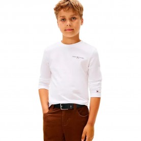 тениска,детски,тениски,tommy,hilfiger,mini,corp,long,sleeve,t,shirt,white