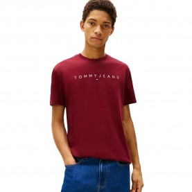 тениска,мъжки,тениски,tommy,jeans,linear,logo,regular,fit,short,sleeve,t,shirt,red,(red,wine,multicolor)