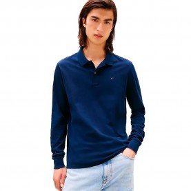 дънки,мъжки,блузи,с,яка,tommy,jeans,placket,slim,fit,long,sleeve,polo,blue,(dark,night,navy)