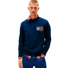 блуза,мъжки,пуловери,tommy,jeans,rwb,flag,regular,fit,sweatshirt,dark,night,navy,(blue)