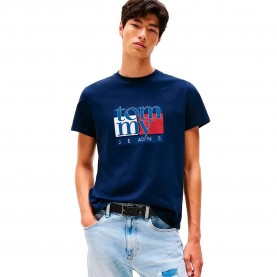тениска,мъжки,тениски,tommy,jeans,rwb,flag,slim,fit,short,sleeve,t,shirt,dark,night,navy,(blue)