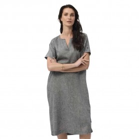 Рокля Redgreen Dahlia short sleeve dress - Grey (Black Melange) рокля,дамски,поли,и,рокли,redgreen,dahlia,short,sleeve,dress,grey,(black,melange)