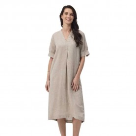 рокля,дамски,поли,и,рокли,redgreen,divine,3,4,sleeve,midi,dress,light,sand,melange,(beige)