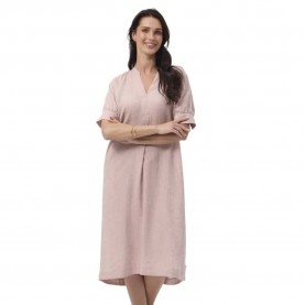 рокля,дамски,поли,и,рокли,redgreen,divine,3,4,sleeve,midi,dress,rose,melange,(pink)