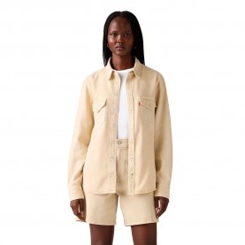 риза,с,дълъг,ръкав,дамски,блузи,дамски,ризи,levi´s,®,essential,western,long,sleeve,shirt,beige,(spacey,brown,rice)