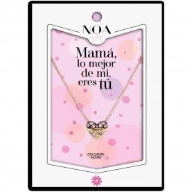 бижутерия,noa,story,mom,you,are,the,best,of,my,life,necklace,pink,(multicolor)