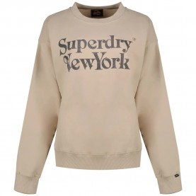 блуза,дамски,блузи,superdry,brand,mark,loose,fit,sweatshirt,off,grey,(beige)