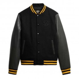 яке,мъжки,якета,superdry,classic,varsity,bomber,jacket,black