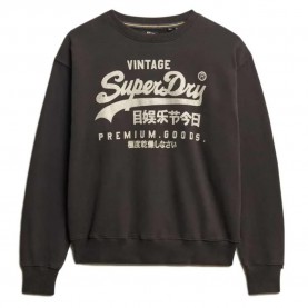 блуза,дамски,блузи,superdry,embellished,vl,loose,fit,sweatshirt,bison,black,(brown)