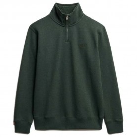 блуза,мъжки,пуловери,superdry,essential,logo,henley,sweatshirt,deep,forest,marl,(green)