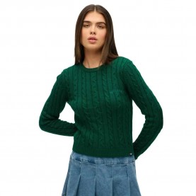 блуза,дамски,пуловери,дамски,плетени,дрехи,superdry,essentials,slim,fit,sweater,sharp,green