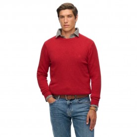 Блуза Superdry Essentials sweater - Red (Crimson Red Marl) блуза,мъжки,пуловери,superdry,essentials,sweater,red,(crimson,red,marl)