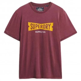 Тениска Superdry Heritage Tab Loose Fit short sleeve T-shirt - Purple (Port Red) тениска,мъжки,тениски,superdry,heritage,tab,loose,fit,short,sleeve,t,shirt,purple,(port,red)