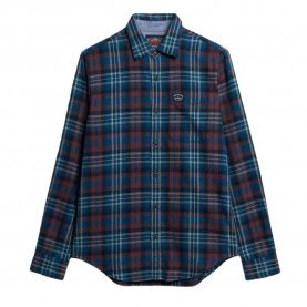 карирана,риза,мъжки,ризи,superdry,m4011047a,long,sleeve,shirt,blue,(logger,check,blue)