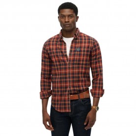 Карирана риза Superdry M4011047A long sleeve shirt - Orange (Logger Check Orange) карирана,риза,мъжки,ризи,superdry,m4011047a,long,sleeve,shirt,orange,(logger,check,orange)
