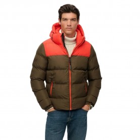 Яке Superdry M5012281A padded jacket - Green / Brown (Slate Brown) яке,мъжки,якета,superdry,m5012281a,padded,jacket,green,brown,(slate,brown)