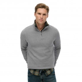 Блуза Superdry M6110682A half zip sweater - Grey (Light Grey) блуза,мъжки,пуловери,superdry,m6110682a,half,zip,sweater,grey,(light,grey)