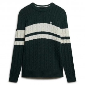 Блуза Superdry M6110710A sweater - Green (Eagle Green / Bone White) блуза,мъжки,пуловери,superdry,m6110710a,sweater,green,(eagle,green,bone,white)