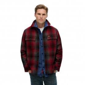 Superdry Miller overshirt - Red (Western Ombre Red) мъжки,якета,superdry,miller,overshirt,red,(western,ombre,red)