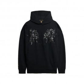 Суичър Superdry Tattoo Embellish Oversize hoodie - Black (Black) суичър,дамски,блузи,superdry,tattoo,embellish,oversize,hoodie,black,(black)
