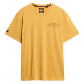 Тениска Superdry Work Logo Loose Fit short sleeve T-shirt - Yellow (Denim Co Ochre Brown) тениска,мъжки,тениски,superdry,work,logo,loose,fit,short,sleeve,t,shirt,yellow,(denim,co,ochre,brown)