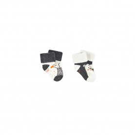 чорапи,детски,чорапи,boboli,192002,socks,vigore,anthracite,(white,grey)