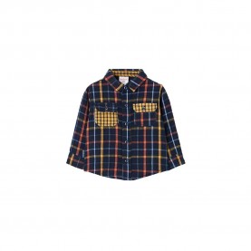 карирана,риза,детски,ризи,boboli,check,long,sleeve,shirt,paintings,(blue)