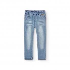 панталони,детски,панталони,boboli,denim,knit,pants,bleach,wash,(blue)
