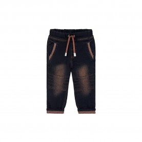 панталони,детски,панталони,boboli,denim,knit,pants,brown,black,(dirty,wash)