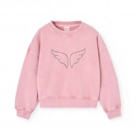 поларена,блуза,детски,блузи,boboli,fleece,dye,sweatshirt,pink,(blush)