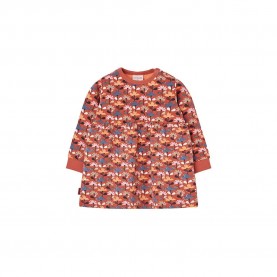 рокля,детски,поли,и,рокли,boboli,fleece,printed,dress,flower,print,(orange)