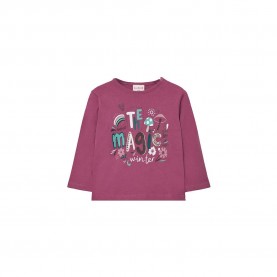 тениска,детски,тениски,boboli,knit,long,sleeve,t,shirt,raspberry,(pink)
