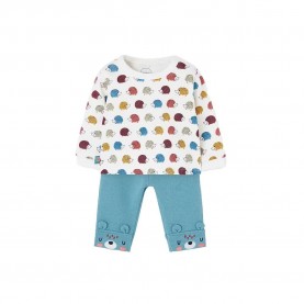 детски,екипи,детски,облекла,за,момчета,boboli,knit,set,hedgehog,print,(white,blue)