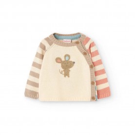 блуза,детски,блузи,boboli,knitwear,striped,sweater,raw